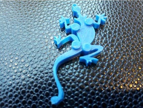 paolo comotti gadget animali gecko portachiavi 3d print model - Mito3D