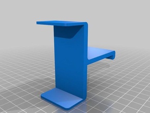 clip-on headset suspension ikea lill&aringsen desk organization clipon 3d print model - Mito3D