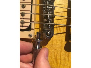 tone monster piezo bridge adapter bushing music gibson grommet guitar les paul tune-o-matic 3d print model - Mito3D