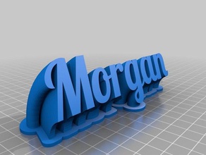 morgan 2 office personalizado 3d print model - Mito3D