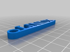 linux 2 keychain accessories customized 3d print model - Mito3D