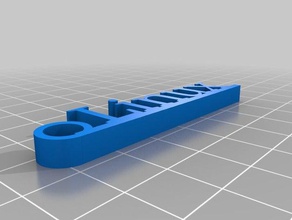 linux keychain accessories customized 3d print model - Mito3D