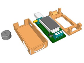 xy-lup dc-dc usb ajustável impulsionar o conversor buck caso eletrônica amperímetro boost tampa lcd bateria de lipo micro multímetro fonte alimentação tensão regulador voltímetro 3d print model - Mito3D