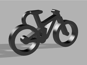 Anahtarlık dağ bisikleti bisiklet minyatür dag 3d print model - Mito3D