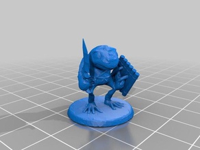 grung koleksiyonu oyunlar 28 mm archer dnd minyatür avcı kurbağa mage pathfinder ranger şaman 3d print model - Mito3D