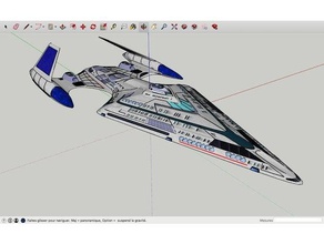 star trek vingador classe 3d impressão 3d print model - Mito3D