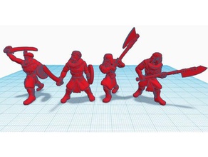 heroscape procurations macdirk guerriers jeux miniature 3d print model - Mito3D