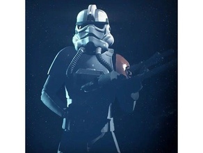 star wars battlefront ii imperial rocket trooper helmet mohawk props 3d print model - Mito3D