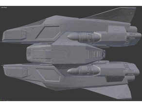 elite dangereux mamba des véhicules elitedangerous vaisseau spatial 3d print model - Mito3D