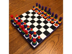 chess board hinged box assembly mmu2 prusa i3 mk3 3d print model - Mito3D