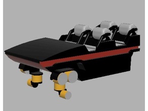 seta de loop da montanha russa veículos montanha-russa montanhas-russas 3d print model - Mito3D