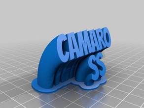 camaro ss office personalizado 3d print model - Mito3D