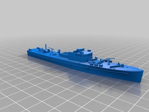 boat r-41 1300 vehicles cruel seas wargaming 3d print model - Mito3D
