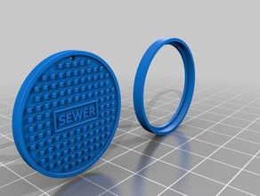 manhole cover 1 models 3d print model - Mito3D