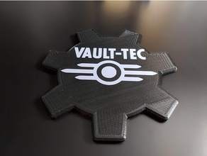 fallout inspired coaster decor drink vault vault-tec 3d print model - Mito3D