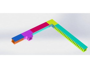 wirezipper 2020 série modulaire de gestion des fils le bricolage extrusion sur8 mise à niveau ender 3 support fil 3d print model - Mito3D