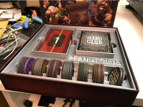 Erdnuss-club einfügen, wo ärmel Spiele board Brettspiel Brettspiel-inserts box Feld einfügen - Karte Tischplatte 3d print model - Mito3D