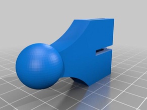 air-vent mount Kugelgelenk-3mm automotive 3d print model - Mito3D