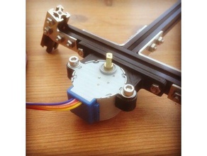 mini stepper bracker makerbeam la robotique 3d print model - Mito3D