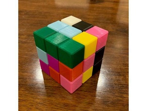 rubiks bricks puzzles assembly brain 3d print model - Mito3D