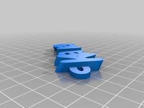 kiara Anahtarlık özelleştirilmiş 3d print model - Mito3D