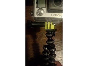 gopro gorilla pod sapato adaptador câmera gorillapod tripé 3d print model - Mito3D