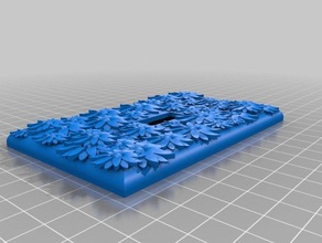 custom flower light switch cover household 3dprintable 3dprinting home homes inventor united states 3d print model - Mito3D