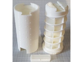 spiral pill box containers freecad pillbox container 3d print model - Mito3D