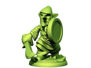 verde maré exemplo de goblin brinquedo jogo os acessórios o dd dnd masmorras e dragões jogos miniatura miniaturas roleplaying tampo mesa wargaming 3d print model - Mito3D