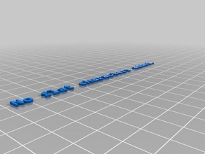 meu personalizados triplo blocos de carta ilusão sinais logotipos 3d print model - Mito3D