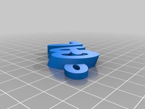 gal Schlüsselanhänger angepasst 3d print model - Mito3D