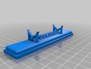 uss drum stand sculptures customized 3d print model - Mito3D