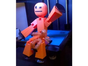 shizbot ultra gran juguete para niños 220 mm de alto los juguetes juegos figura la estatuilla averiguando robot shiz bot palo stickbot stik stikbot 3d print model - Mito3D
