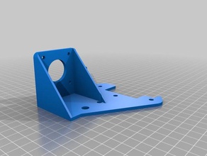 ender 3 axis motor mount rear plate extruder 3d printer parts 3d print model - Mito3D