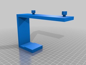 cubicle cisco phone hook mount office 3d print model - Mito3D