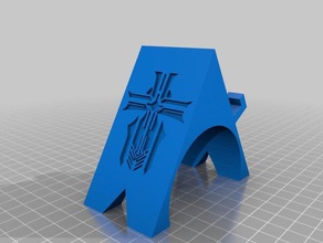 iron blood phone stand short ver mobile azurlane 3d print model - Mito3D