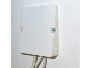 mur de boîte câble sortie bo&icircte verser murale l'électronique 3d print model - Mito3D