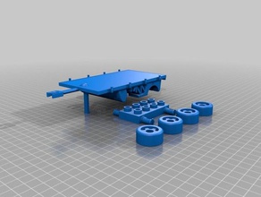 fallout 4 semi remolque de cama plana duplo 3d la impresión hgyuras2 skipstitch 3d print model - Mito3D