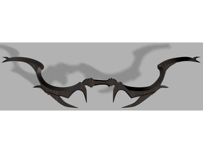 daedric bow skyrim scale 11 3d printing weapon 3d print model - Mito3D