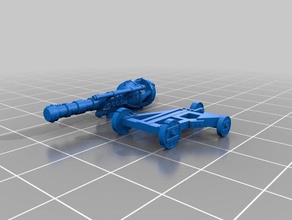 ratty zap cannon two parts version games 10mm dnd mini miniature epic scale fantasy gaming wargaming warmaster 3d print model - Mito3D