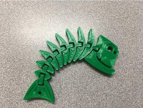 fish piranha tools articulated bland derivative flexi flexible keychain nsfw unoriginal 3d print model - Mito3D