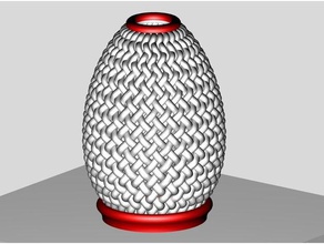 woven egg inspired creation sculptures 3d print model - Mito3D