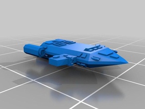 pirate cruiser - Spielzeug Spiele scifi starship 3d print model - Mito3D
