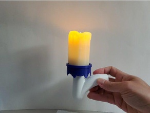 candelabra candle holder halloween prop props 3d print model - Mito3D