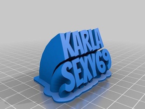karla office personalizzato 3d print model - Mito3D