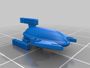 rebelde destruidor brinquedos jogos scifi starship 3d print model - Mito3D