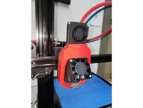 xvico magnetic fang oem fan e3d v6 hotend printing 3d print model - Mito3D