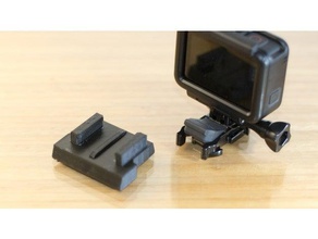 gopro quick release, manfrotto 200pl-Platte Kamera mount 3d print model - Mito3D