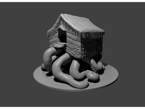 sea hags creeping hut toys games dd dnd ocean pathfinder witch 3d print model - Mito3D