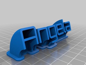angela office personalizzato 3d print model - Mito3D